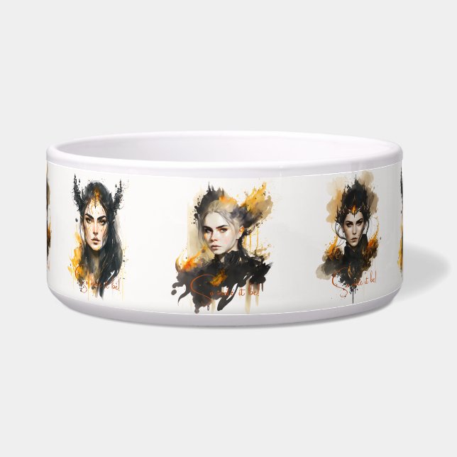 Tigela Crie suas próprias bruxas de fogo (Frente)