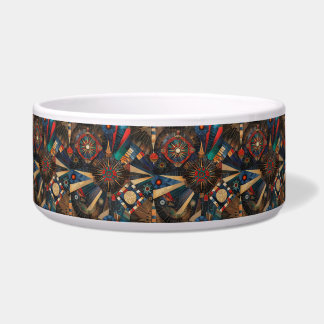 Tigela "Crônicas do Indígenas antigo" de ciano suave Pet