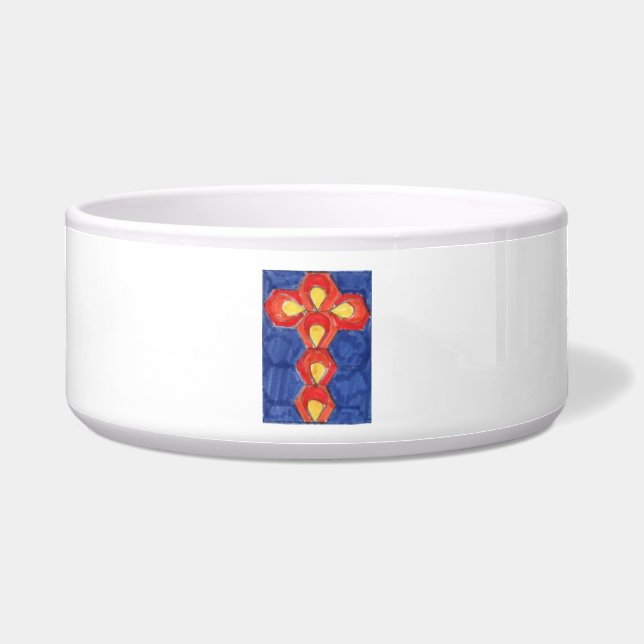Tigela Cross Motif Large Pet Bowl (Frente)