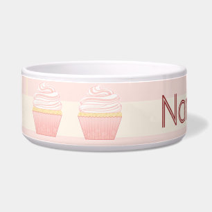 Tigela Cupcake elegante cor-de-rosa doce