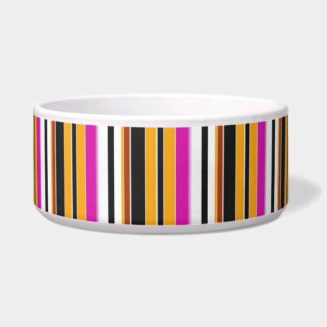 Tigela Cute black yellow stripes (Frente)