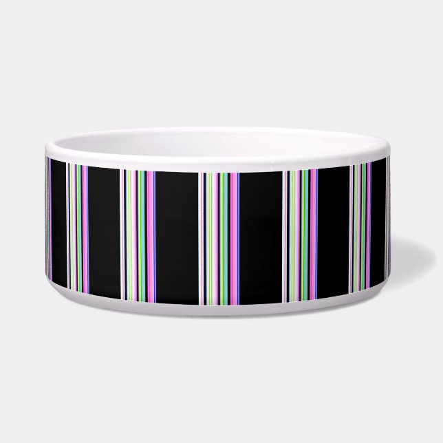 Tigela Cute colorful neon stripes (Frente)
