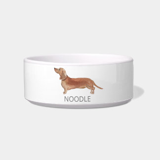 Tigela Dachshund Cerâmica Pet Bowl