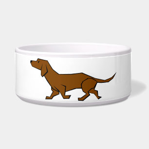 Tigela Dachshund Pet Bowl Adorável - Arte vetorial divert