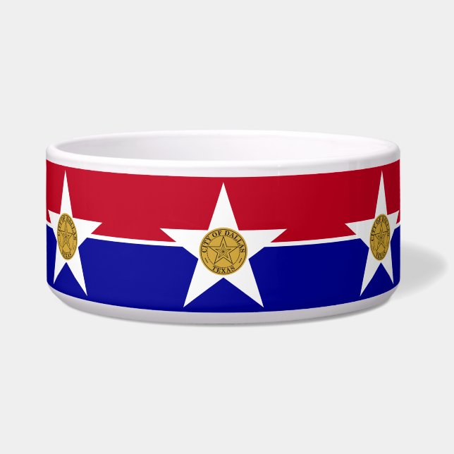 Tigela Dallas Flag Pet Bowl (Frente)