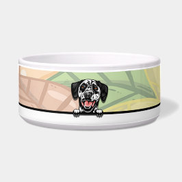 Tigela Dálmata Espiando Fofo, comida ou bebida