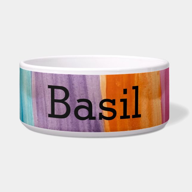 tigela de animais de estimação WATERCOLOR (Frente)