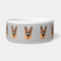 Tigela de cerâmica abstrata para animais de estima