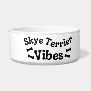 Tigela de Cerâmica com Estilo Skye Terrier
