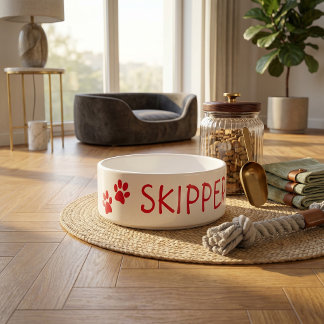 Tigela de Cerâmica com Nome Personalizado para Ani