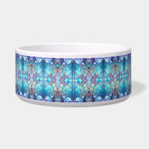 Tigela de Cerâmica Decorativa Azul para Animais de