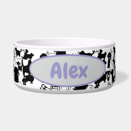 Tigela de Cerâmica Grande Personalizável para Cães