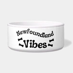 Tigela de Cerâmica Newfoundland Vibes para Cachorr