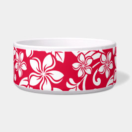 TIGELA DE CERÂMICA PARA ANIMAIS ISLAND PLUMERIA (M