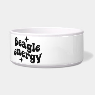 Tigela de Cerâmica para Cachorro Beagle Energy