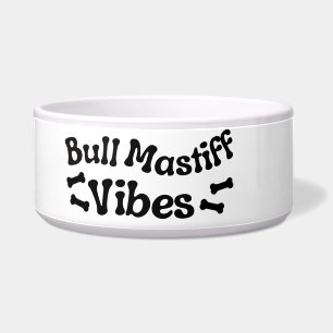 Tigela de Cerâmica para Cachorro Bull Mastiff Vibe