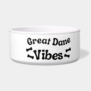 Tigela de Cerâmica para Cachorro Great Dane Vibes