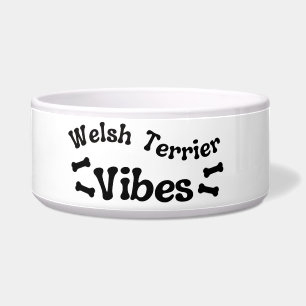 Tigela de Cerâmica para Cachorro Vibes de Welsh Te