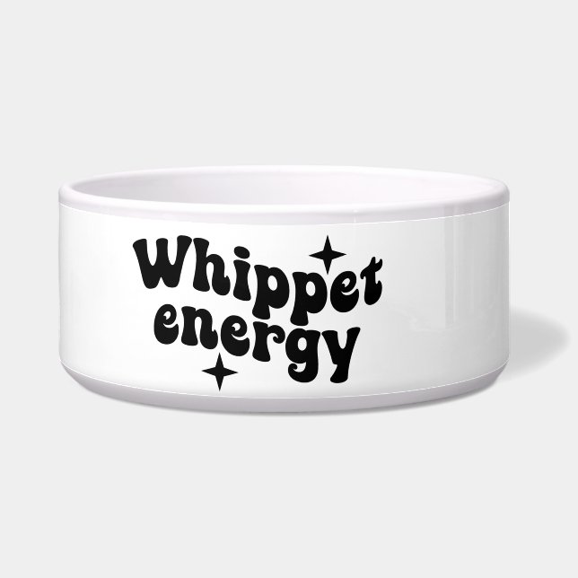 Tigela de Cerâmica para Cachorro Whippet Energy (Esquerda)
