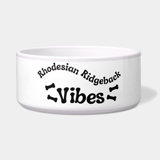 Tigela de Cerâmica para Cães Vibes Rhodesian Ridge (Esquerda)