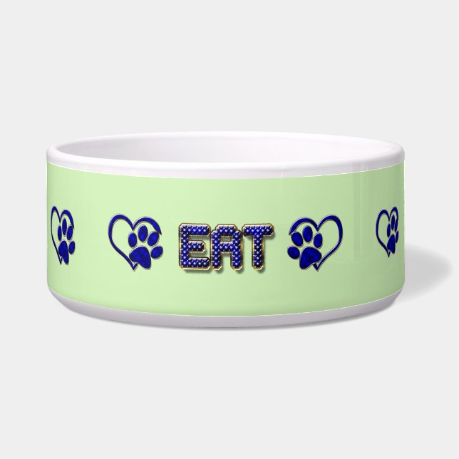 Tigela de Cerâmica para Comida de Cachorro (Frente)