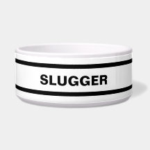 Tigela de Cerâmica Preta e Branca Personalizada pa