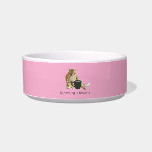 Tigela de Cerâmica Rosa Claro para Pet Something I