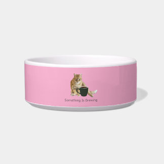 Tigela de Cerâmica Rosa Claro para Pet Something I