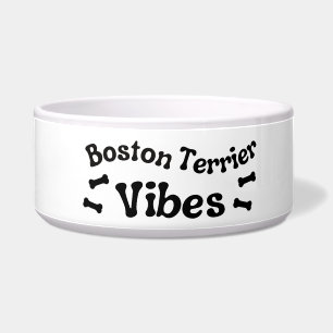 Tigela de Cerâmica Vibes Boston Terrier