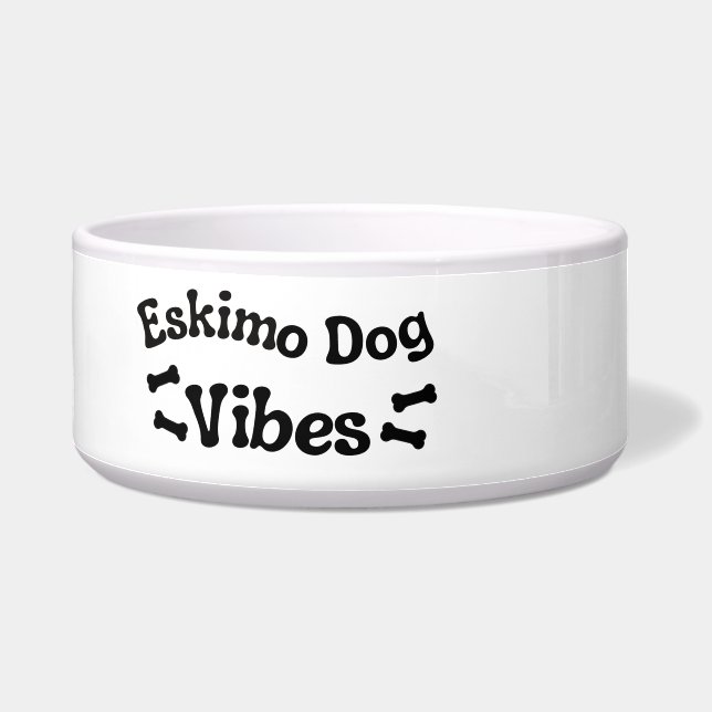 Tigela de Cerâmica Vibes Cachorro Esquimó (Esquerda)