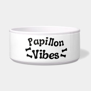 Tigela de Cerâmica Vibes Papillon para Cachorro