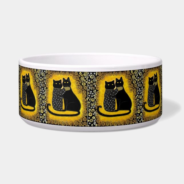 Tigela de comida de gato fofa (Frente)