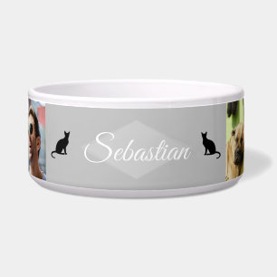 Tigela de comida de gato personalizada - HAMbWG