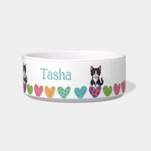 tigela de comida para animais de estimação coração