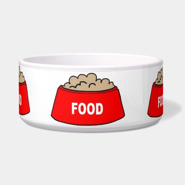 Tigela de comida para cachorro Tigela vermelha de  (Frente)