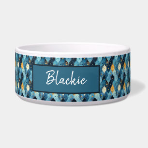 Tigela de comida para cães Blue Diamond com nome p