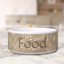 Tigela de comida para cães - Botânico Marrom, Pers