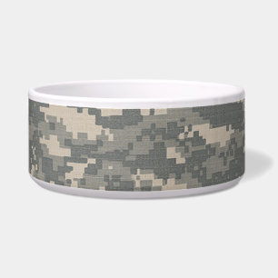 Tigela de comida para cães com camuflagem digital
