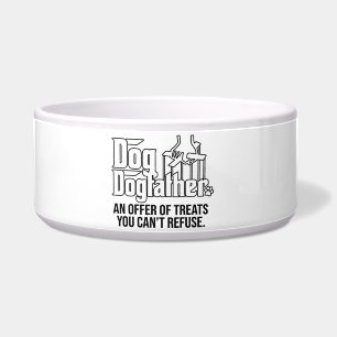 Tigela de comida para cães personalizada - Present
