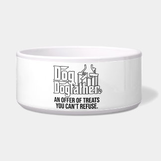 Tigela de comida para cães personalizada - Present