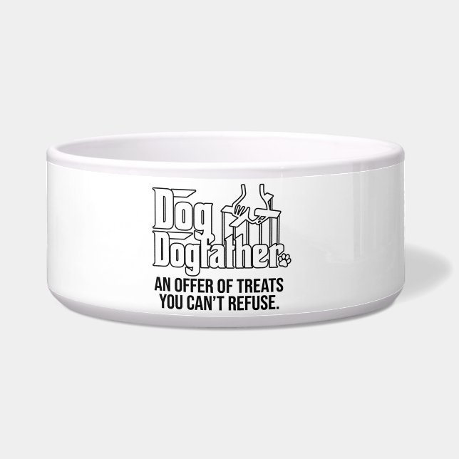Tigela de comida para cães personalizada - Present (Frente)