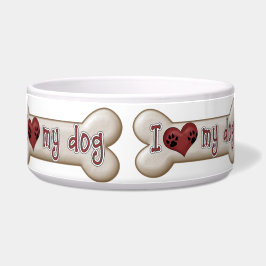 Tigela de comida para cão