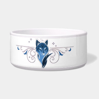 Tigela de estimação do lobo azul