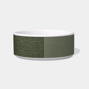 Tigela de Estimação Verde Musgo Two-Tone – Design
