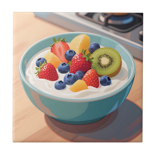 Tigela de Iogurte com Frutas Frescas (Frente)