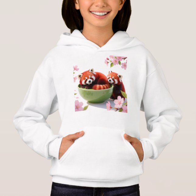 Tigela de Matcha do Panda Vermelho (Frente)