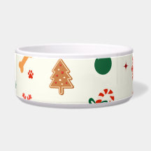 Tigela de Natal Divertida para Gatos – Biscoitos F