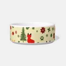 Tigela de Natal Floresta Aconchegante para Cachorr