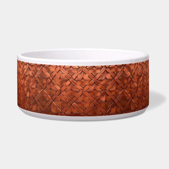 Tigela de Pet com Acabamento em Cobre para Aliment (Frente)