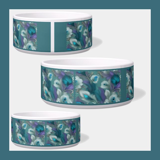 Tigela de Pet com Castelo Embutido (Embroidered Castle Pet Bowl)